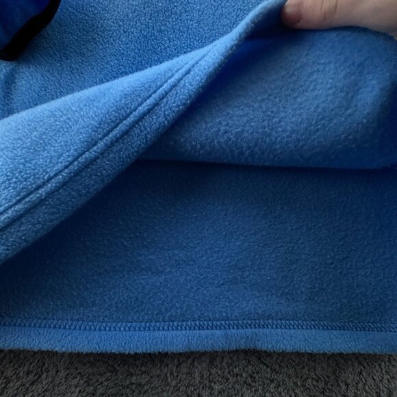 Columbia Blue Fleece Pullover Top Women Medium Long Sleeve 1/4 Snap Adult Soft - Picture 10 of 11
